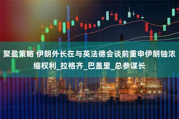 聚盈策略 伊朗外长在与英法德会谈前重申伊朗铀浓缩权利_拉格齐_巴盖里_总参谋长