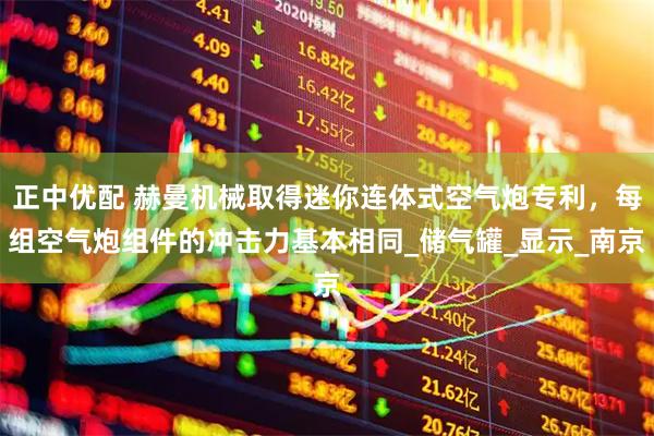 正中优配 赫曼机械取得迷你连体式空气炮专利，每组空气炮组件的冲击力基本相同_储气罐_显示_南京