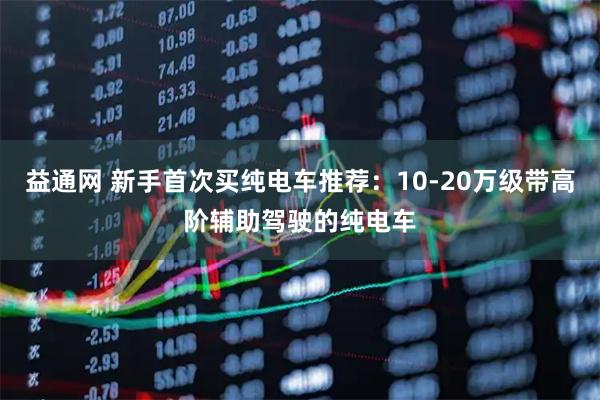 益通网 新手首次买纯电车推荐：10-20万级带高阶辅助驾驶的纯电车